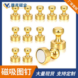 金色12*16强磁书画教学金属磁钉 磁性冰箱贴磁铁吸铁石磁吸图钉