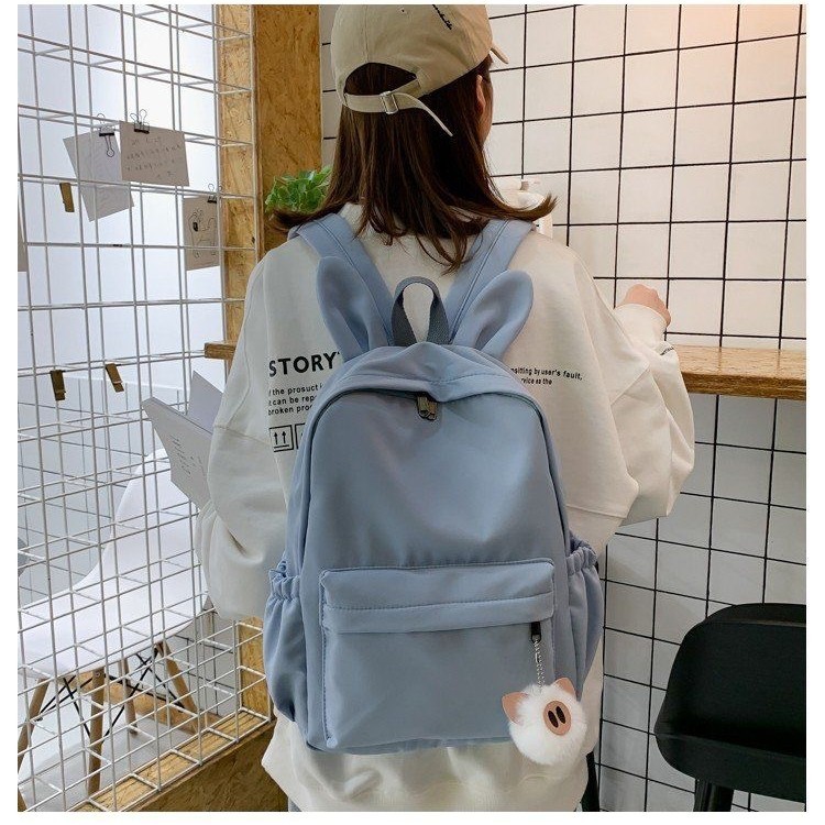 Lindo bolso femenino ins estilo coreano estudiante de secundaria chica suave japonés estudiante de secundaria estudiante de escuela primaria mochila de gran capacidad
