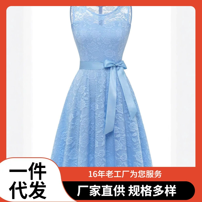 2025 Европейская и американская Amazon внешняя торговля короткая юбка для подружек невесты кружевной пояс вечернее платье для женщин юбка