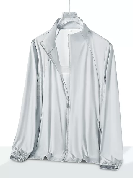 Anti-Uv Skin Protection Clothing for Men and Women, Breathable Summer Outdoor Sports Sweat-Wicking Sun Protection Ice Silk Sun Protection Clothing