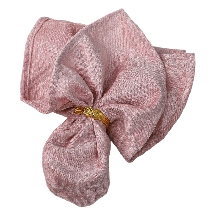 Servilleta transfronteriza Hotel de alta gama de tela de boca de lujo ligero mantel de comida occidental plegable nórdico Amazon mantel de tela de lino de algodón