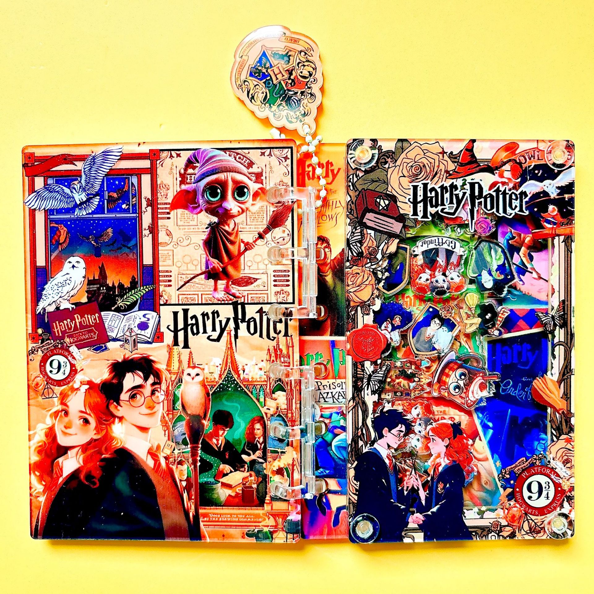 54種類の揺れるアクリルノート、クロスボーダーで人気のTikTokで話題の美しいルーズリーフノート、DIY A7/A5