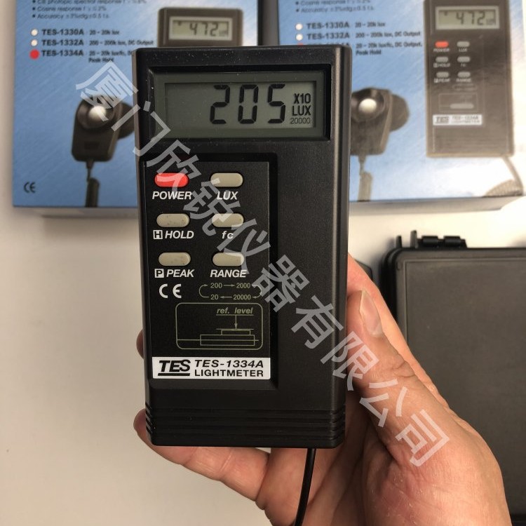 台湾泰仕TES数字式照度计可见光测试仪TES-1334A