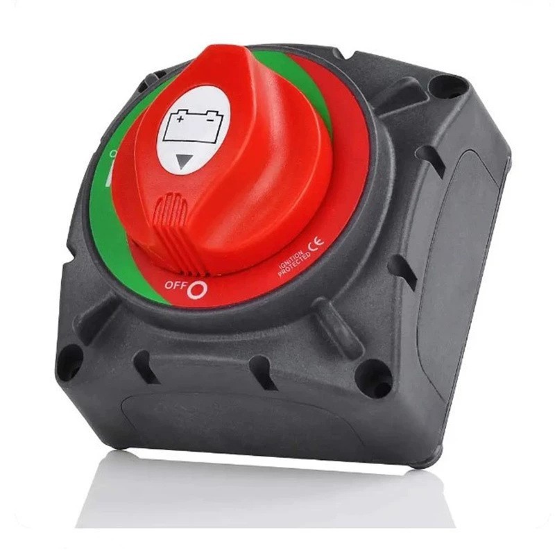 600A Interruptor de apagado de batería de 2 velocidades de automóvil de alta corriente Interruptor principal de apagado de batería modificado de automóvil RV