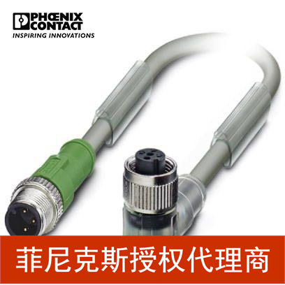 菲尼克斯传感器/执行器电缆SAC-3P-M12MS/ 0,3-800/M12FR