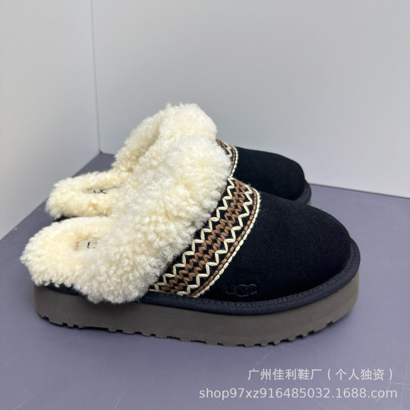油叽叽雪地靴东北棉靴皮毛一体加绒保暖韩版短靴厚底防水百搭短靴|undefined