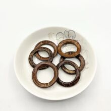 天然椰壳圈跑环椰子扣圆环纽扣 DIY手工饰品箱包腰带装饰椰环配件