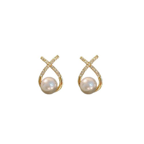 Yibo earrings~925 silver needle pearl earrings, feminine retro high-end earrings design earrings wholesale