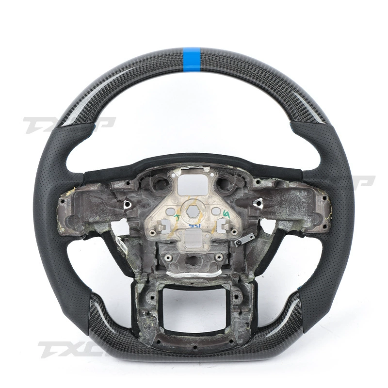 Modified steering wheel carbon fibre, racing car