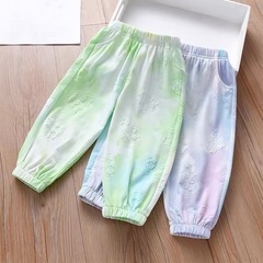 Children's Mosquito-Proof Pants Summer Style, Outwear Leggings for Girls, Thin Elastic Sports Pants for Boys, Summer Casual Pants