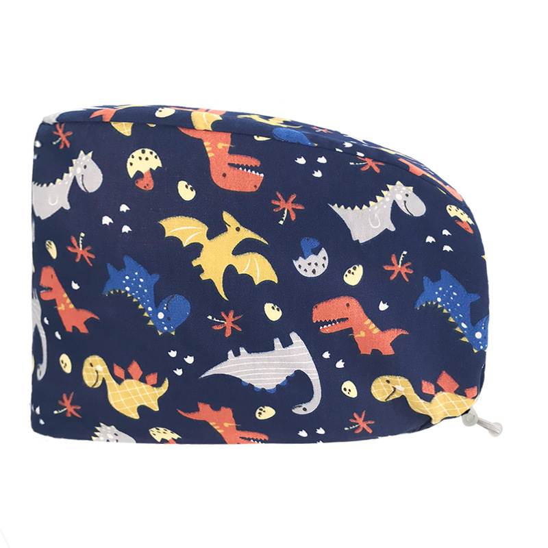 Tapa quirúrgica tapa de la enfermera femenina tapa redonda de algodón puro sala de operaciones tapa especial médico tapa de trabajo puntera transpirable hombres y mujeres