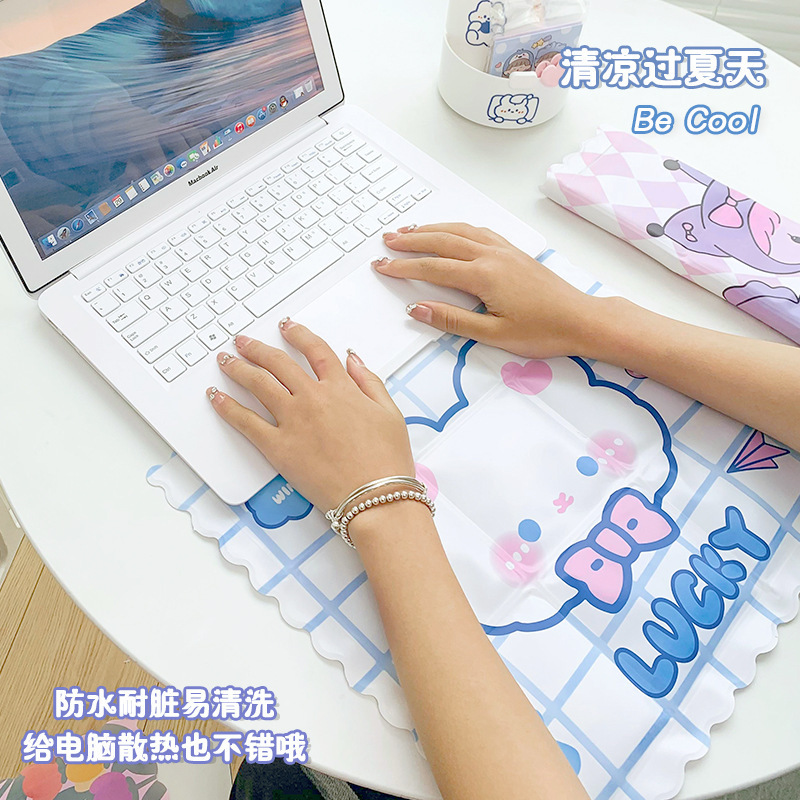 Summer Water-free Cool Mat Laptop Cooling Cooling Ice Mat Cute Student Cushion Dormitory Nap Butt Mat Water Mat