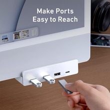 跨境集线器直销多功能hub分线器USB3.0拓展坞扩展器易固定卡扣式