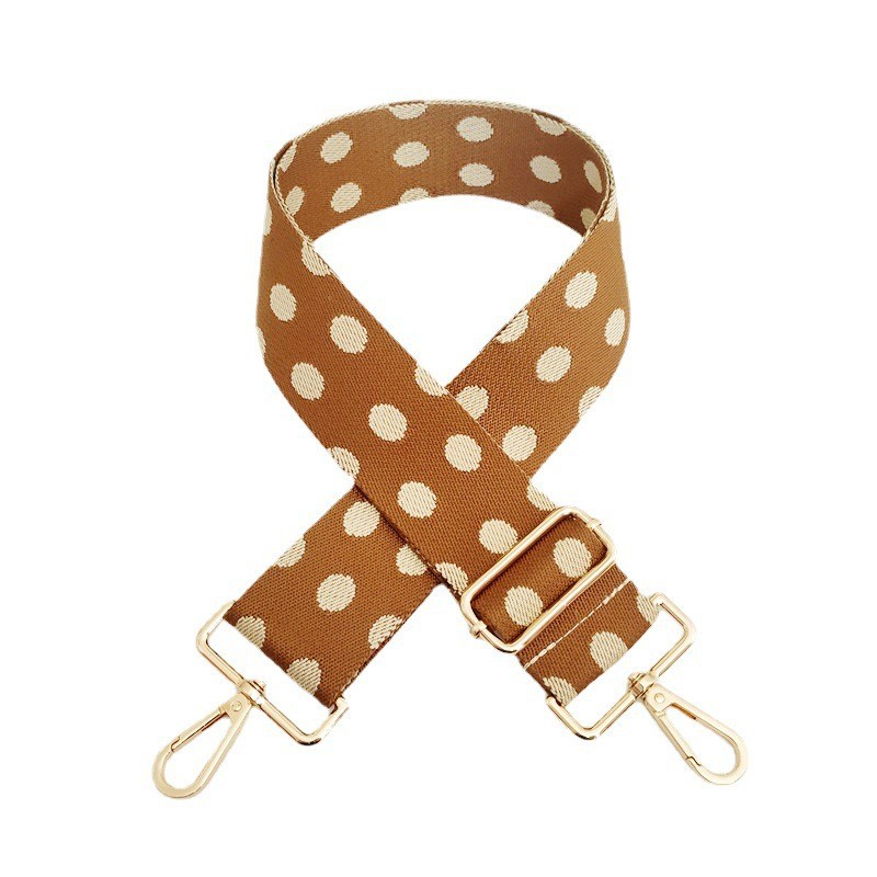 112g Weight Sling Strap Type Bag Strap/Shoulder Strap Bags Type Casual Occasion Polyester cotton Material Polka Dots Pattern Women'S Gender Fashion Style New Color Polka Dot Wide Shoulder Strap Adjustable One-shoulder Crossboby Bag Accessories Long Strap Burden Reduction Replacement Purse Chain 4