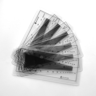 Textile warp and weft density meter density gauge mirror mesh tester plastic mesh measuring sheet weft density mirror screen density test