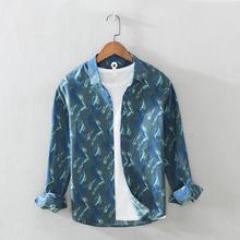L850 日系清新百搭碎花外套男士  夏季休闲印花衬衫男装 一件代发