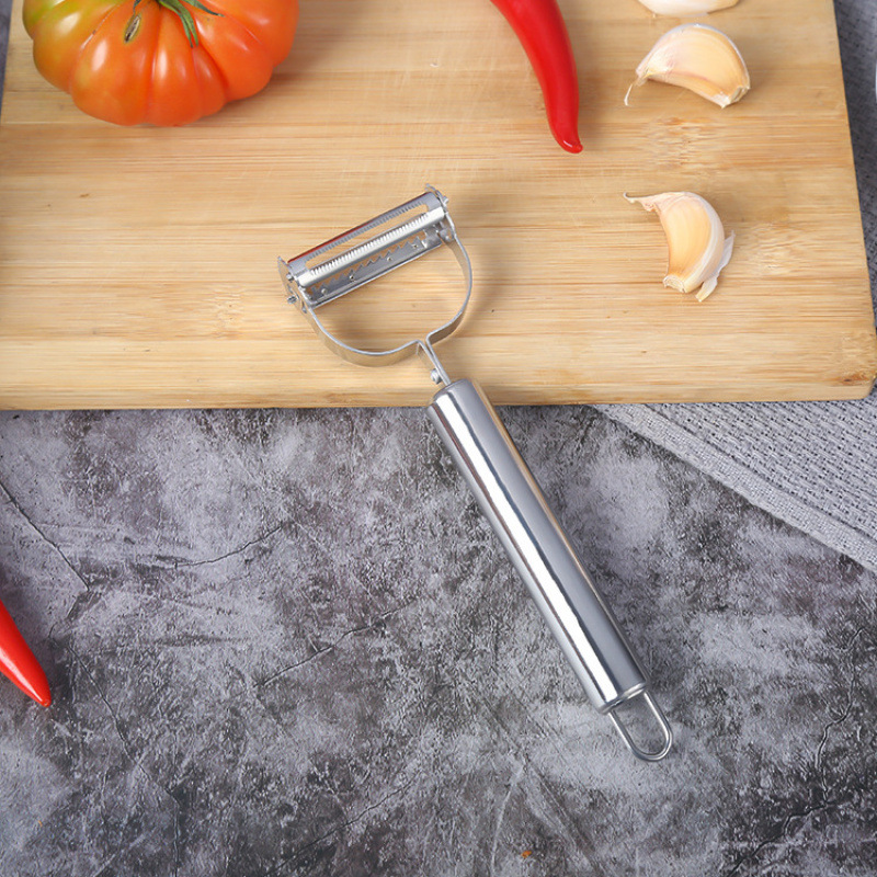 酒店商超 多功能不锈钢削皮刀 水果刀刮皮器瓜刨 厨房小工具商超