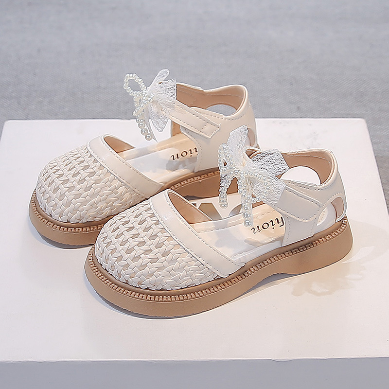 Sandálias para niñas 2026 verano nuevo niño de tamaño mediano zapato de princesa zapatos niños huecos zapatos casuales trenzados image 7