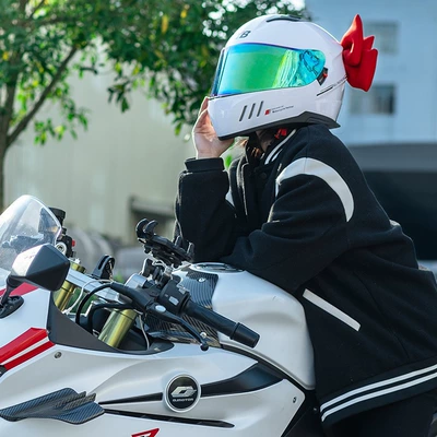 Helmet Decoration Bow Tie, Waterproof Motosiklet dəbilqələri