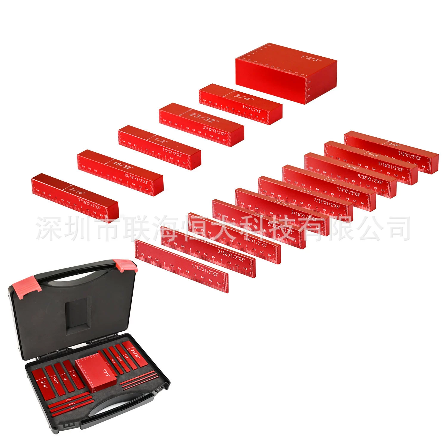 Набор высокоточных деревообрабатывающих калибровочных блоков из 15 предметов для настольных пил, бестселлер Amazon, с цифровым дисплеем, высококачественный и многофункциональный.