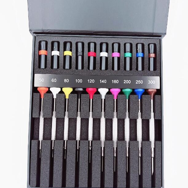 瑞士原装bergeon 30081-AC10螺丝批套装 10支装起子手表螺丝刀