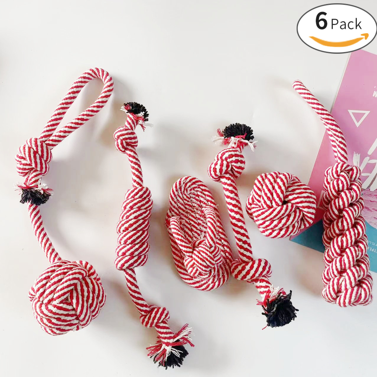 Fabricantes al por mayor mordida resistente a la cuerda juguete de mascotas palo de molienda pequeña y mediana perros juguetes de cuerda de algodón conjunto transfronterizo