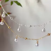 DIY Цепь Высокая экстравагантная жемчужная цепь с медью с высокой степенью защиты цвета браслет браслет ожерелье жемчуг ожерелье материал аксессуар
