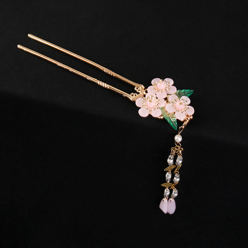  Ancient Costume Hanfu Hairpin Headwear Ancient Style Women's Hair Accessories Hairpin Super Immortal Step Shaking Tassel Ethnic Style Updo Hair Accessories