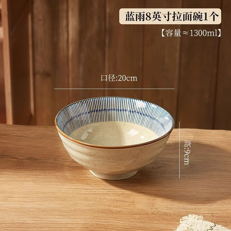 高颜值日式陶瓷面碗家用拉面碗釉下彩汤面碗吃面条碗泡面碗大碗|undefined