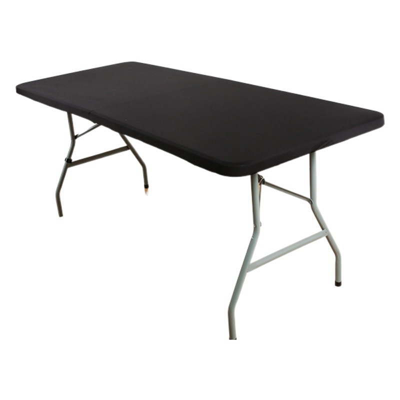 Cubierta de mesa de seda de leche transfronteriza, mantel elástico de medio paquete, mesa larga y silla para el hogar y la Oficina, antideslizante, a prueba de polvo, extraíble y lavable