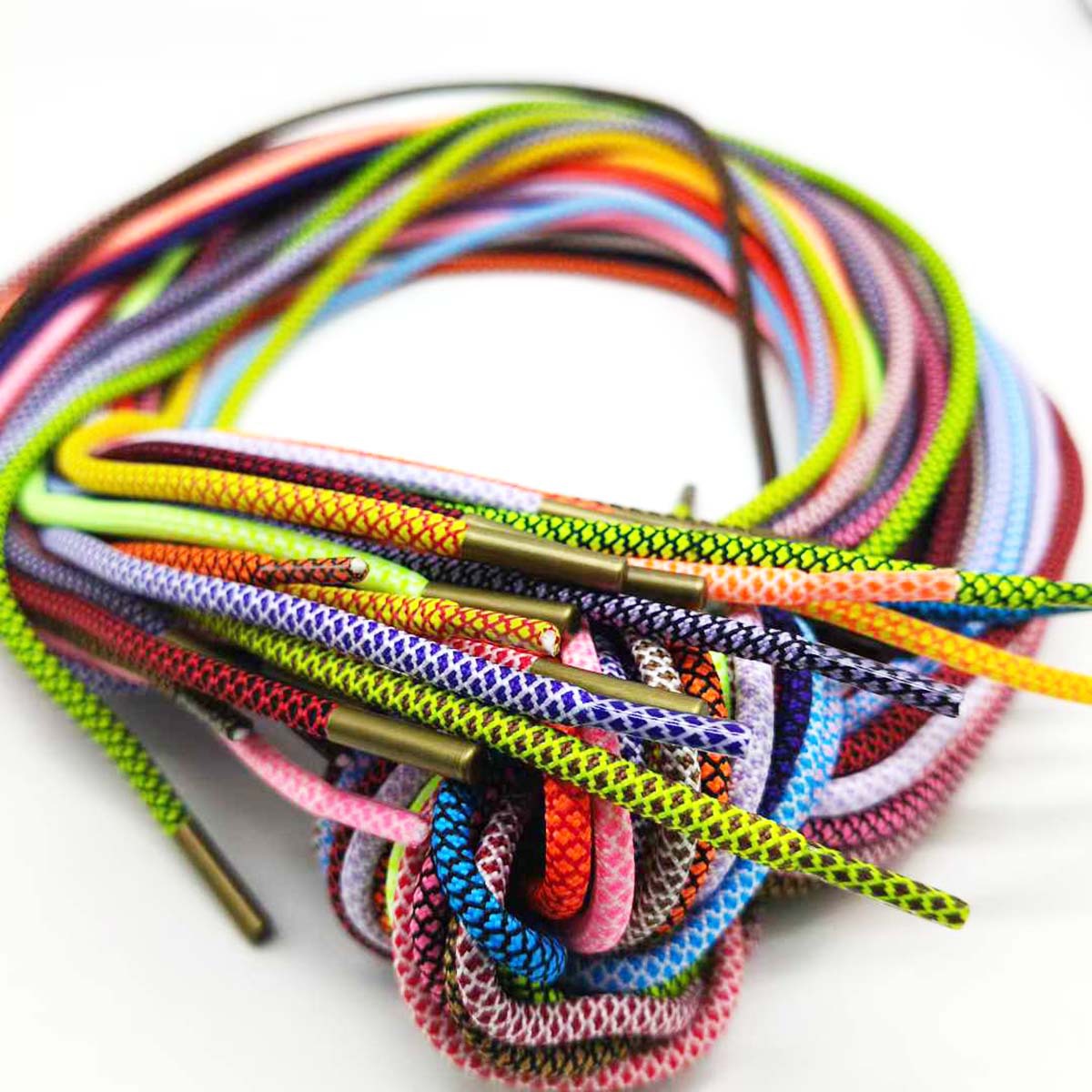 48 color spot 3mm poliéster colorido escamas de dragón encriptado sombrero cuerda de metal de cobre color intercolor cuerda de cintura de pantalones