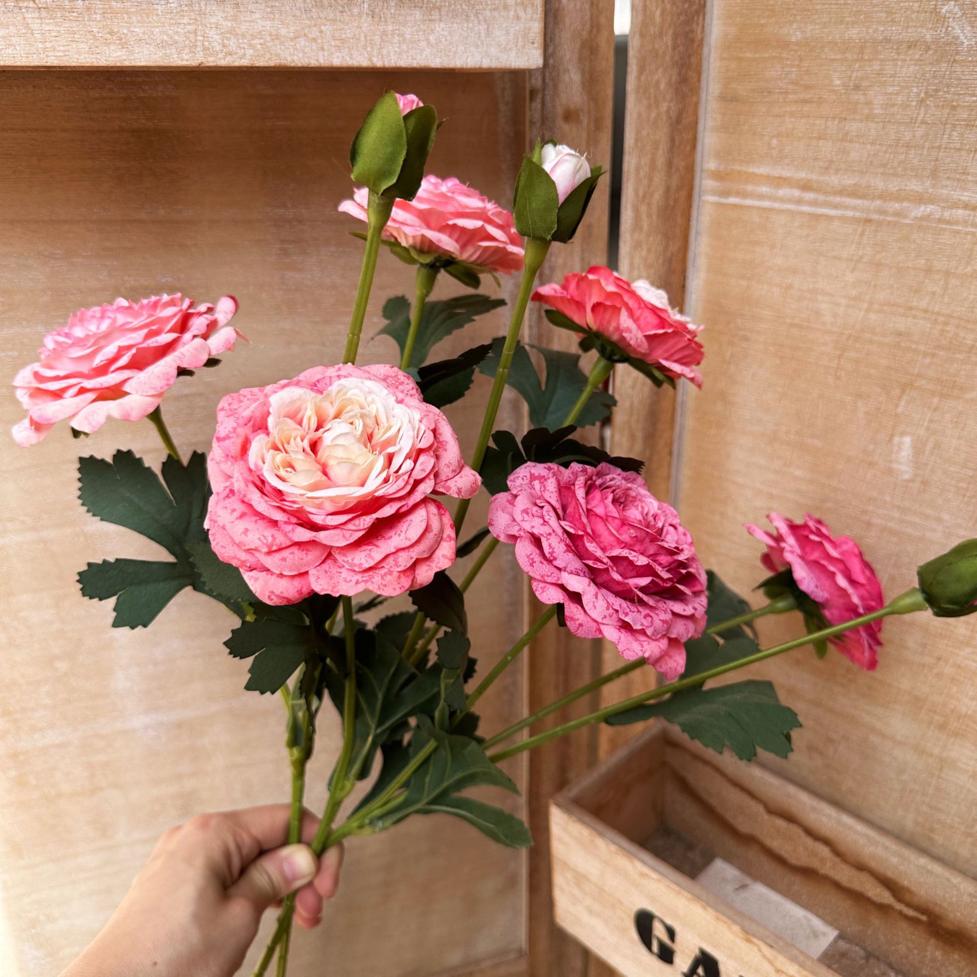Lillian enduit 3 rosée pivoine rosée, décoration à la maison, fleurs de mariage, faux fleurs