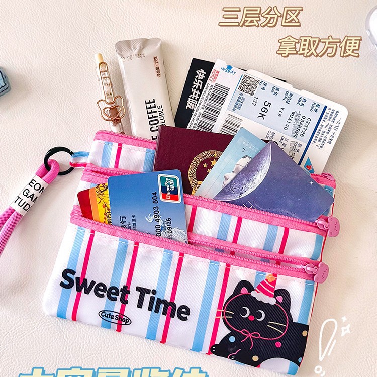 护照夹证件收纳包旅行护照机票卡包一体随身便携大容量防水证件袋