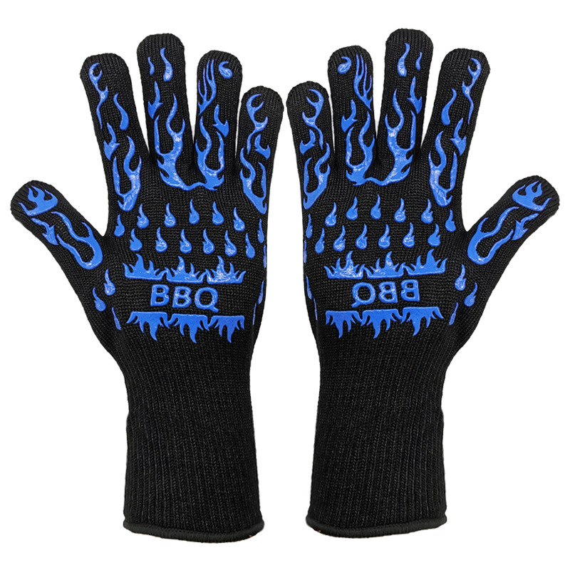 Nuevo horno de barbacoa de silicona resistente a altas temperaturas de 500 grados, horno microondas, protección contra quemaduras y altas temperaturas, soldador, guantes de aislamiento térmico