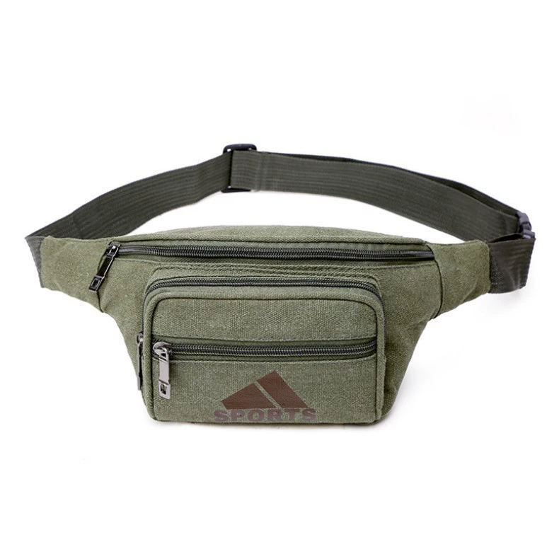 Мужская и Женская поясная сумка для отдыха на открытом воздухе, сумка для хранения мобильного телефона, износостойкая деловая поясная сумка для сбора денег, потертая холщовая поясная сумка оптом