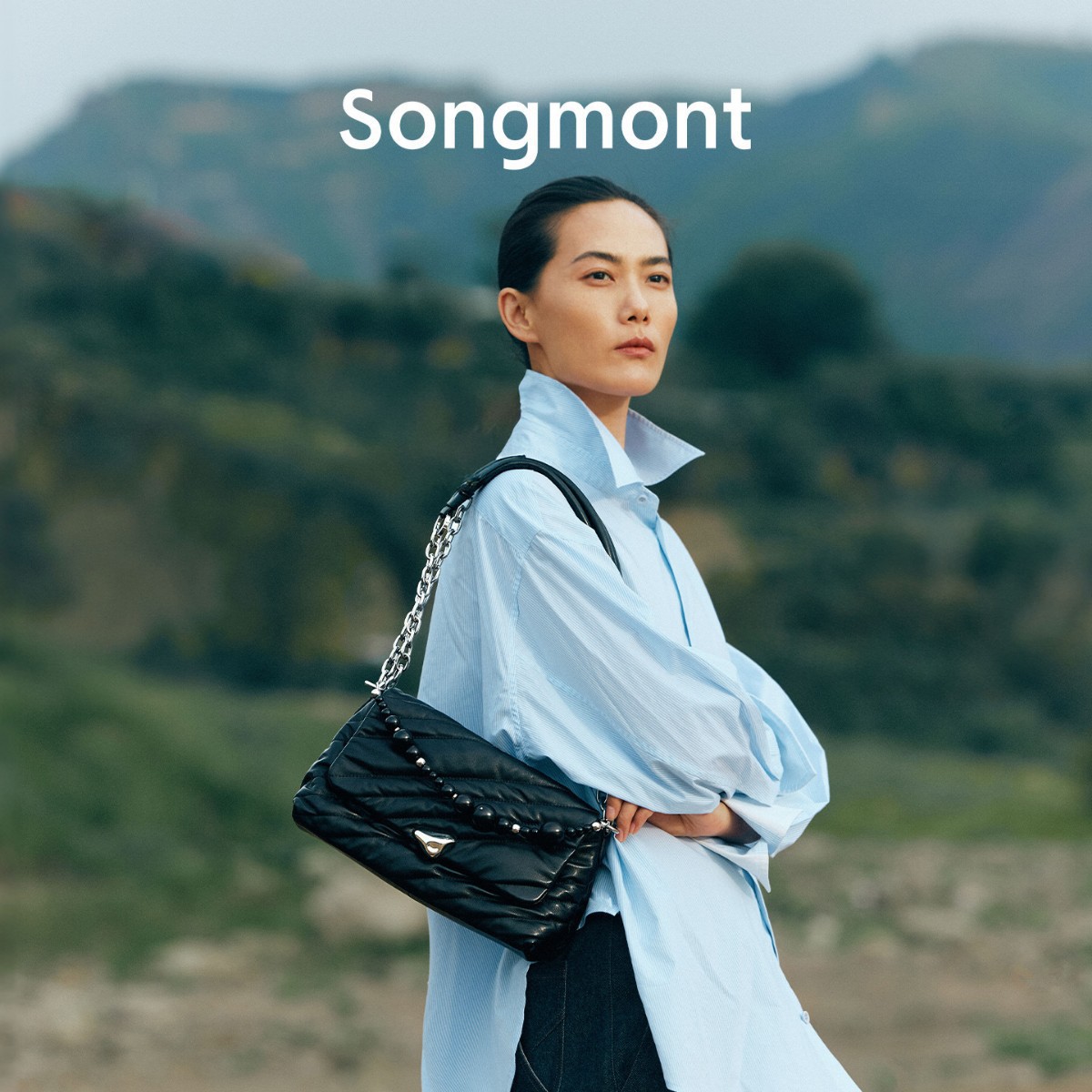 Songshan New Trendy Messenger Bag Single Shoulder Crossbody Handbag Commuter Soft Cowhide Small Square Bag For Women - Thumbnail 4