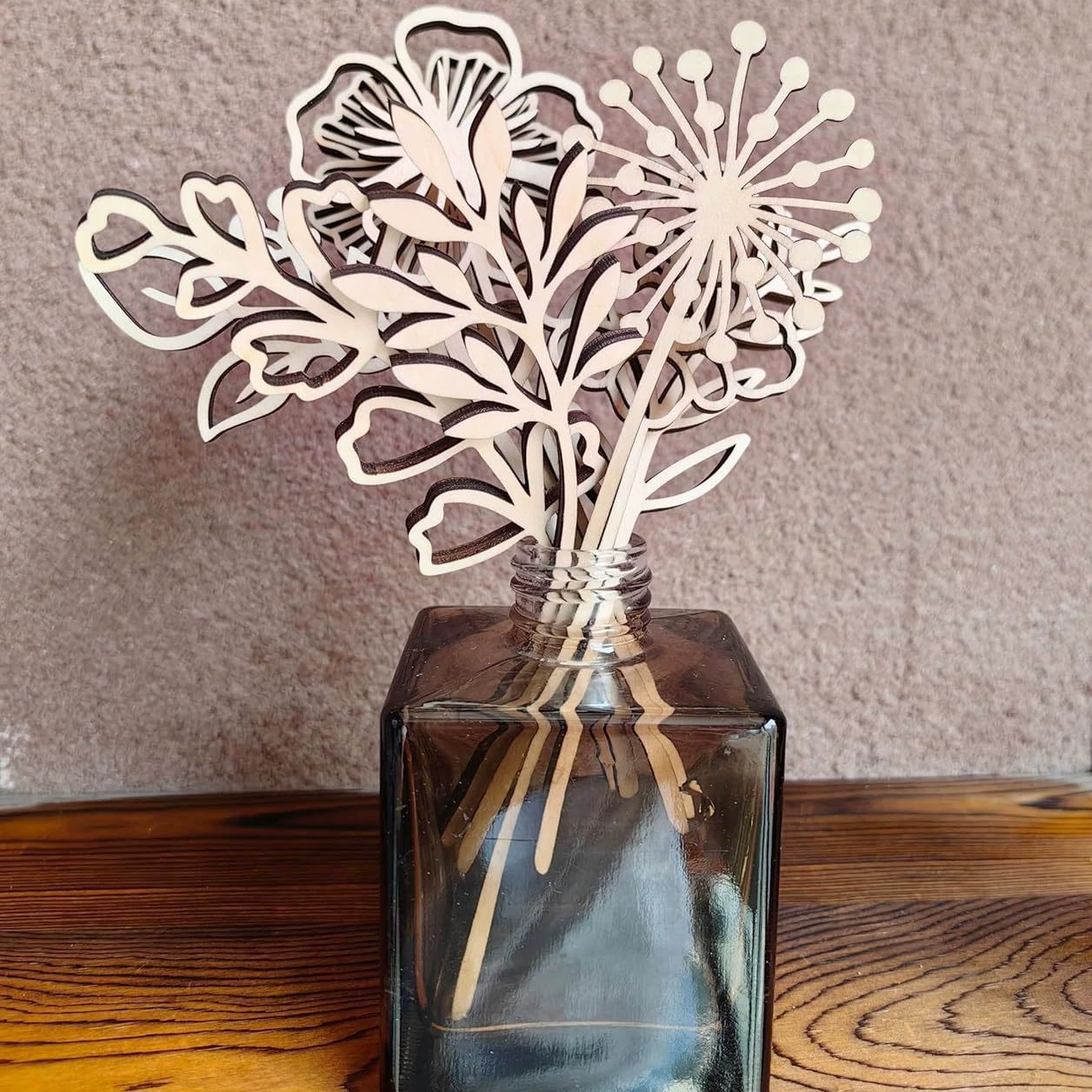 Набор для творчества из дерева для цветов, заготовка для ручной росписи граффити, украшение вазы на праздник, подарок на день рождения, день матери