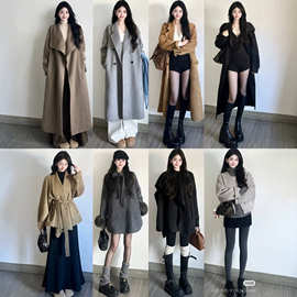 秋冬季新款韩版中长款羽绒服棉服上衣大衣外套女品牌撤柜女装尾货
