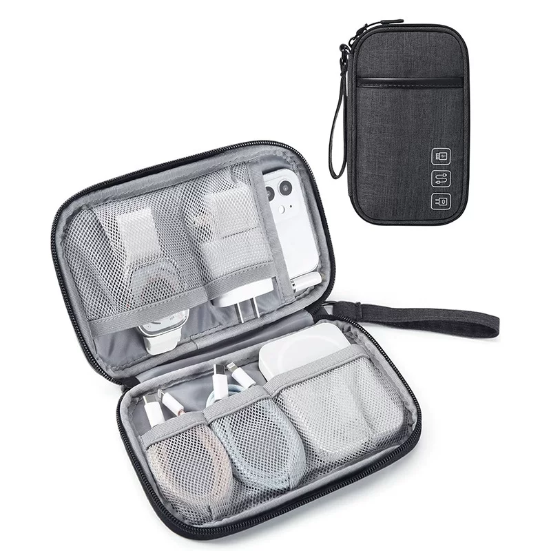 Big electronic storage bag, cable for traveling, handheld storage box, Amazon, custom-made