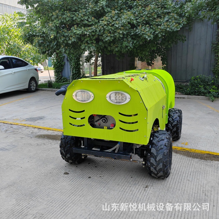 新升级款自走风送式果园打农药机器 远程遥控四轮喷雾机 喷药机