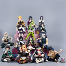 饭团鬼灭之刃手办炭治郎祢豆子我妻蝴蝶忍富冈伊之助炎柱摆件批发