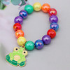 Cartoon bracelet, rainbow children's accessory, metal jewelry