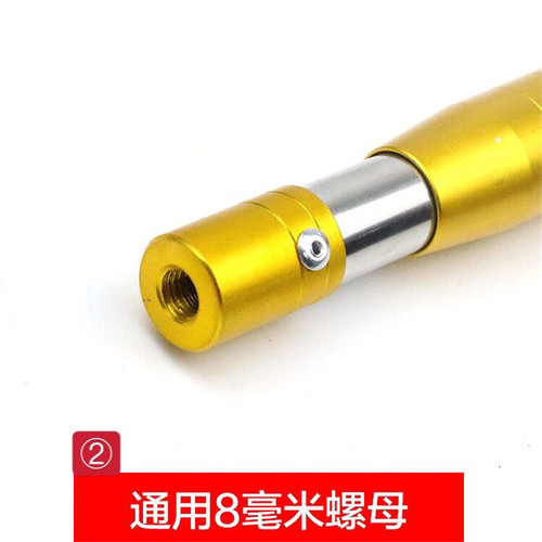 Thickened stainless steel pressed flower copy net rod, retractable positioning fish spear rod, fishing net rod, fruit picking rod, fishing accessories