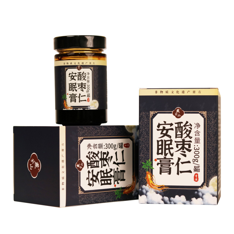 酸枣仁膏源头工厂批发代发定制睡眠膏草本舒眠膏百合茯苓酸枣仁膏|undefined