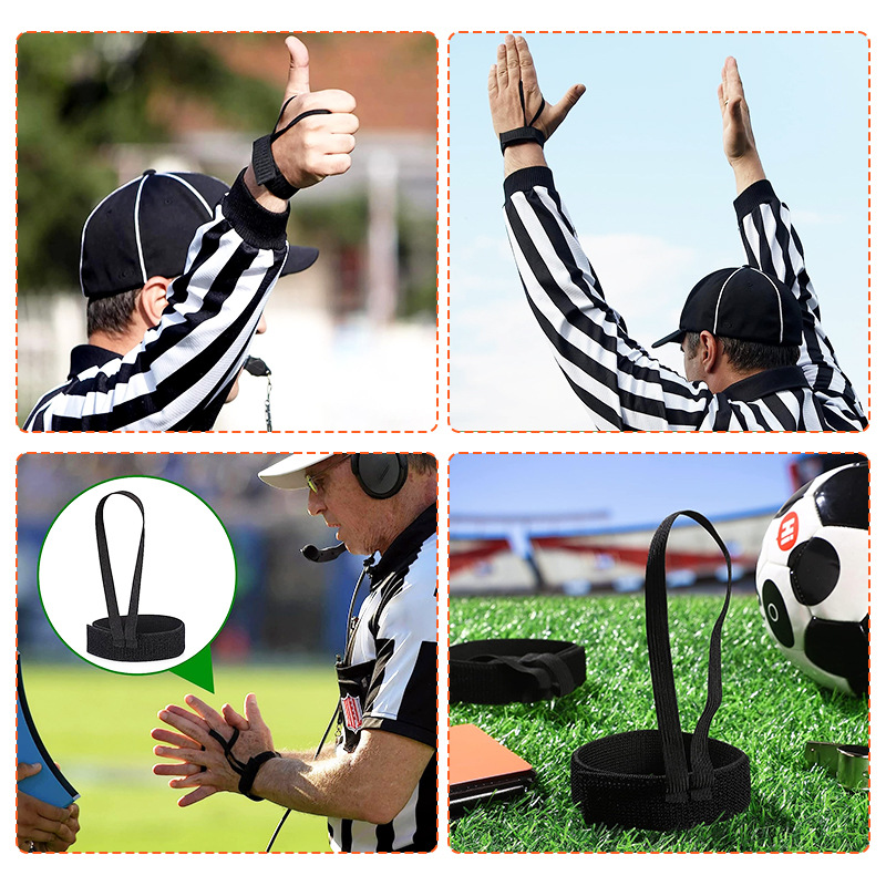 Fútbol abajo indicador ajustable tamaño bola juego árbitro pulsera fútbol deportes accesorios del juego