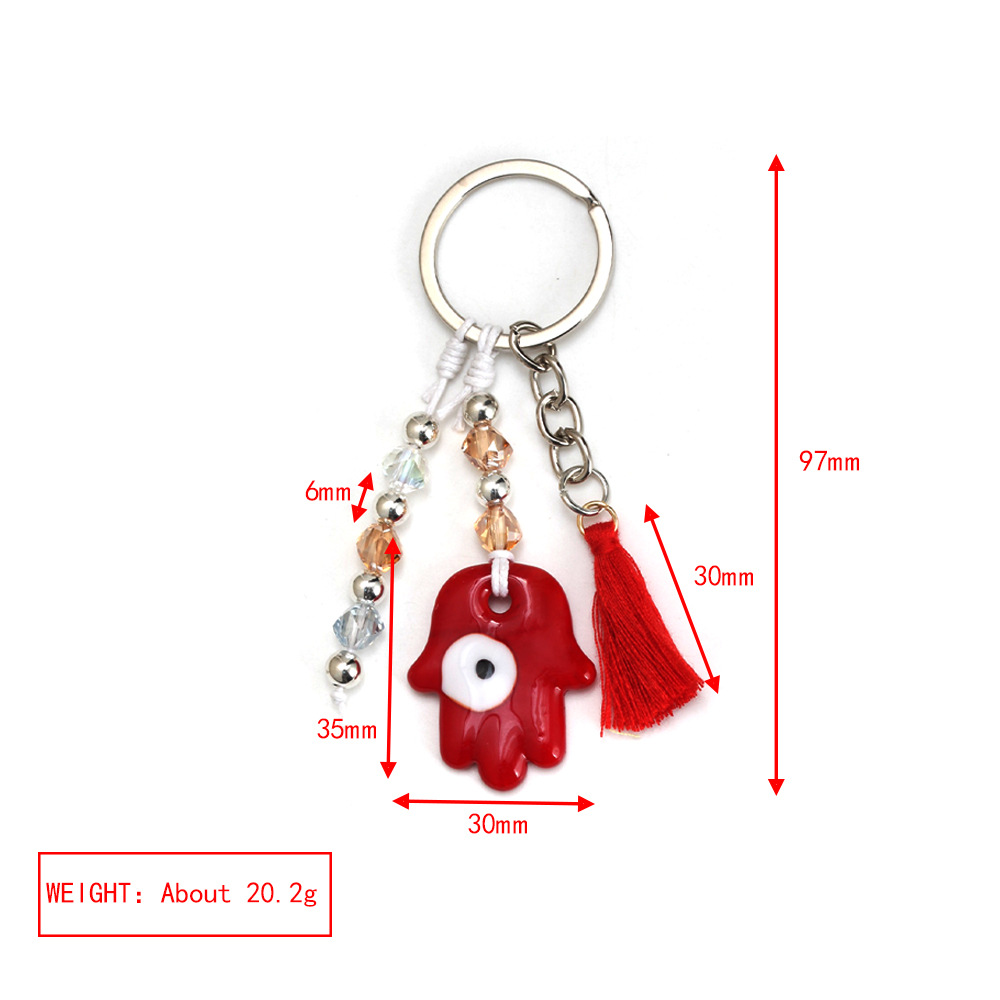 27g Weight Bag Pendant, Keychain Classification 1 Piece Quantity Casual, Daily Occasion Glass Material Devil's Eye Pattern Unisex Gender Retro Style Retro Devil's Eye Glass Unisex Bag Pendant Keychain 18