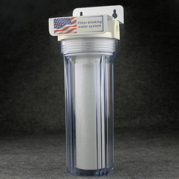 Filtro frontal de una sola etapa engrosada a prueba de explosiones purificador de agua elemento de filtro de bricolaje doble de tres niveles Filtro de tubo transparente al por mayor