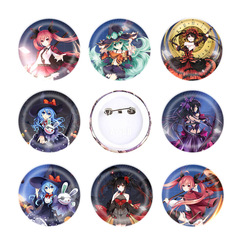 Date A Live Tsukiyomi Miku Badge Anime 2D Merchandise Brooch Lapel Pin Magnet Closure 58MM Badge