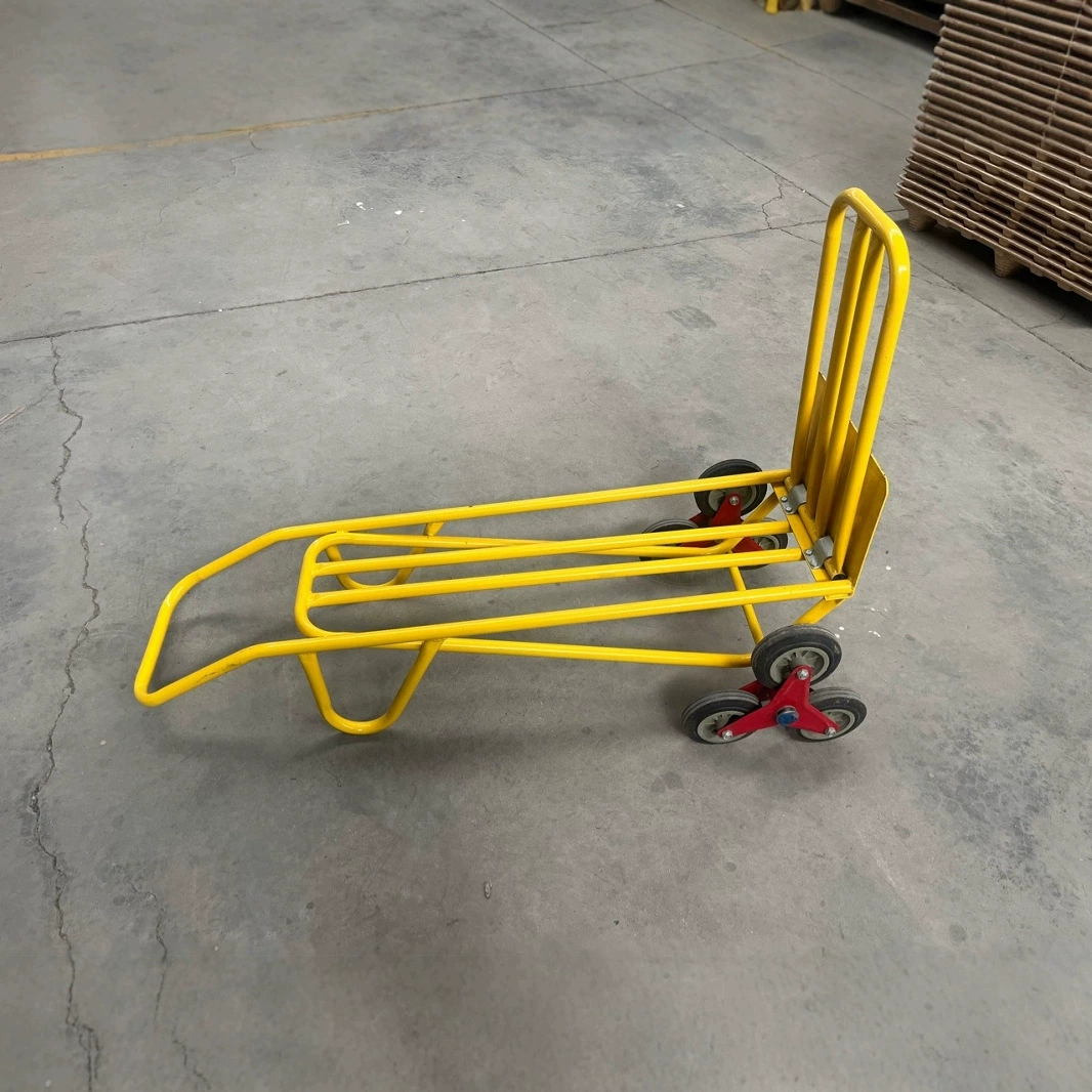 Круглая трубчатая тележка-тигр для перевозки двухколесных ручных тележек, лестничных тележек и тележек для подъема по лестницам