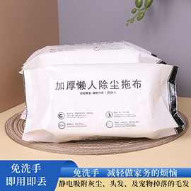 懒人抹布静电除尘纸清洁纸美容巾拖把用纸20片加厚装工厂现货批发